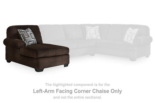 Landsings - LAF Corner Chaise - Chocolate