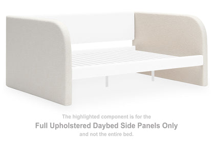 Shapella - Full Upholstered Daybed Side Panels - White