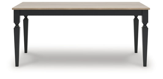 Plazaton - Rectangular Dining Room Table - Grayish Brown / Black