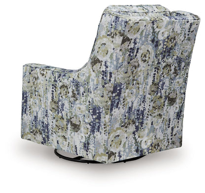 Dustinford - Swivel Glider Accent Chair - Multi