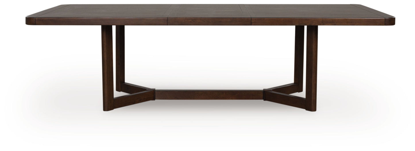 Kendamor - Rectangular Dining Room Extension Table - Dark Brown