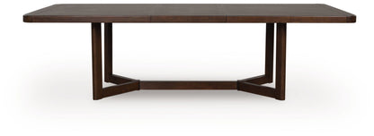 Kendamor - Rectangular Dining Room Extension Table - Dark Brown
