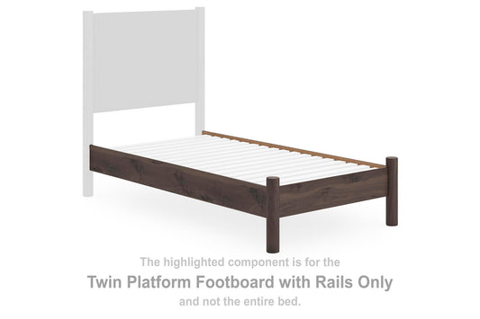 Cadmori - Twin Platform Footboard/Rails - Brown