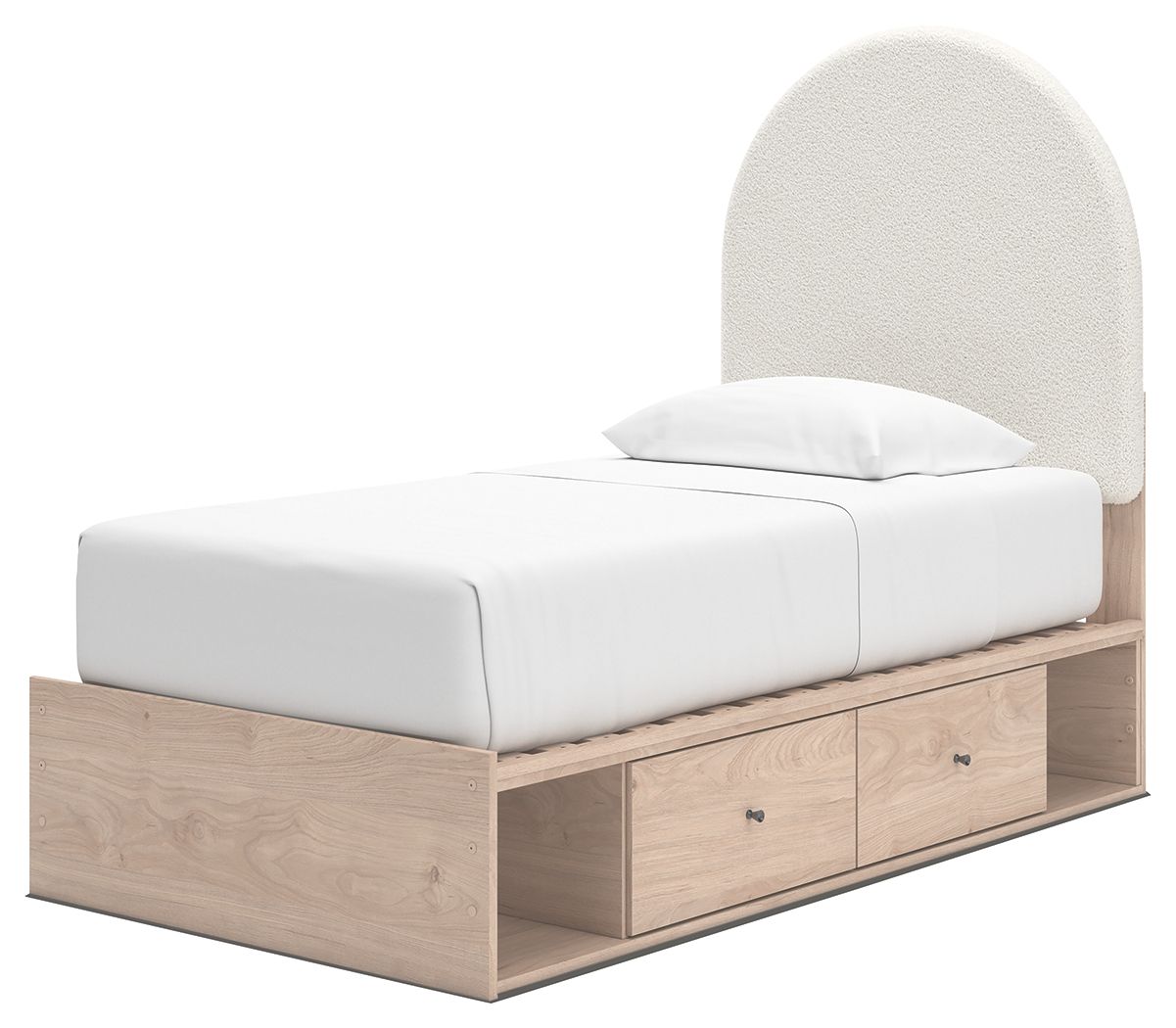 Shapella - Upholstered Panel Storage Bed