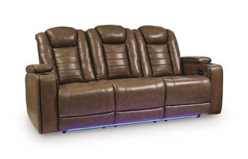 Metro Oasis - Power Reclining Sofa With Adjustable Headrest - Amber