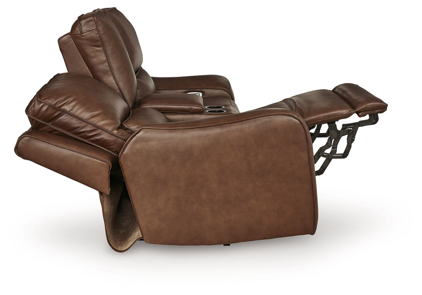 Silverbrooke - Power Reclining Loveseat / Console / Adjustable Headrest