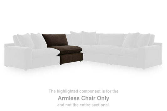Maxton Heights - Armless Chair - Bittersweet