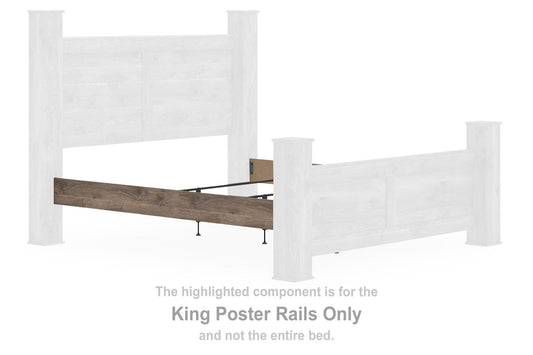 Keithland - King Poster Rails - Brown