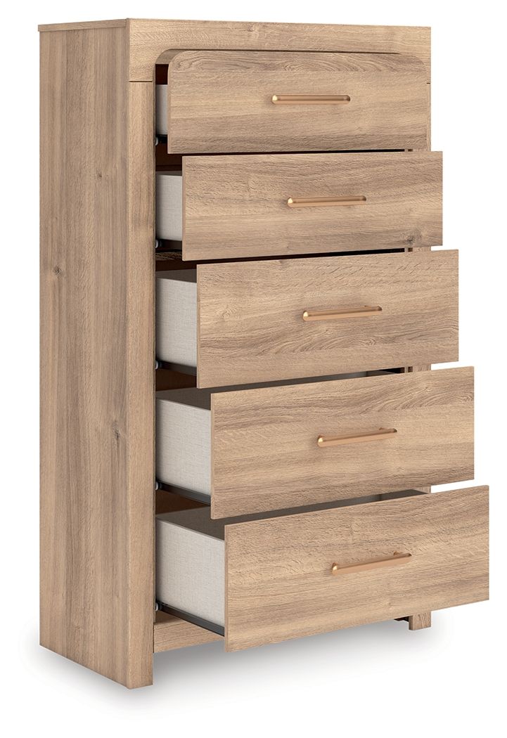Hollymount - Five Drawer Chest - Tan
