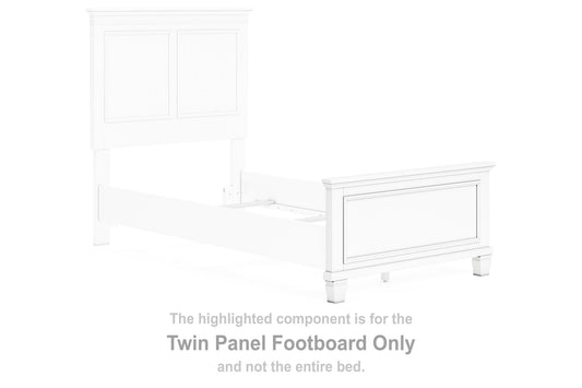 Fortman - Twin Panel Footboard - White