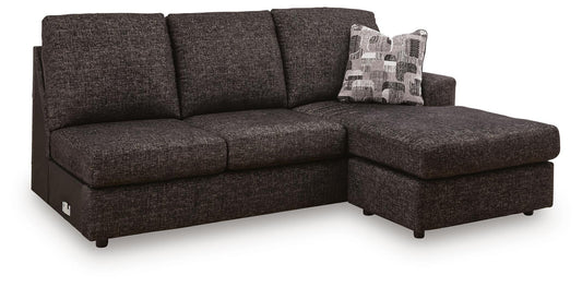 Coralene - RAF Sofa Chaise - Onyx