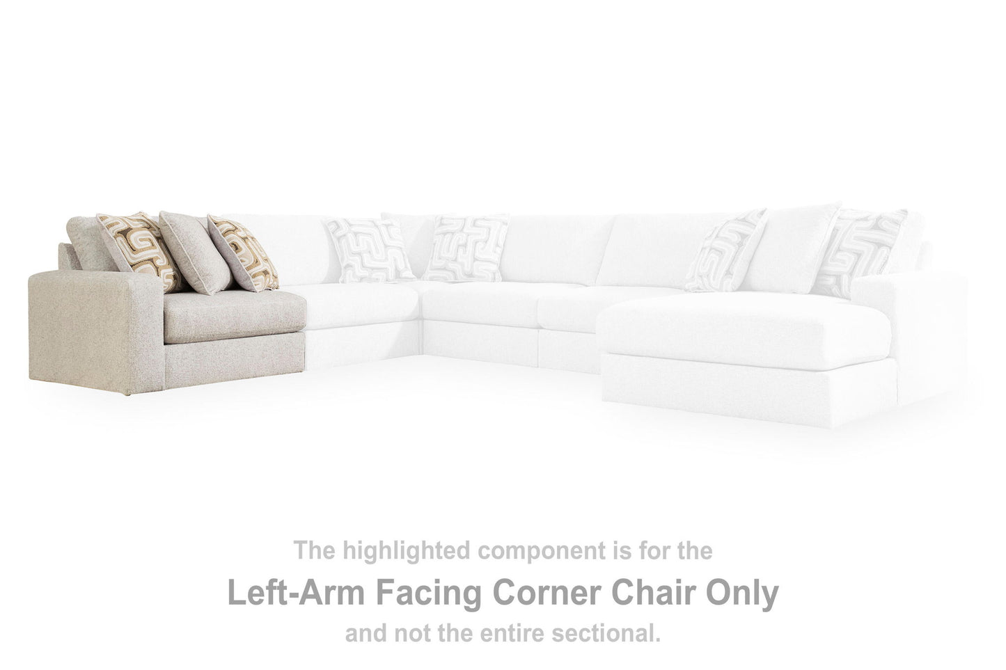 Toliar - LAF Corner Chair - Feathered