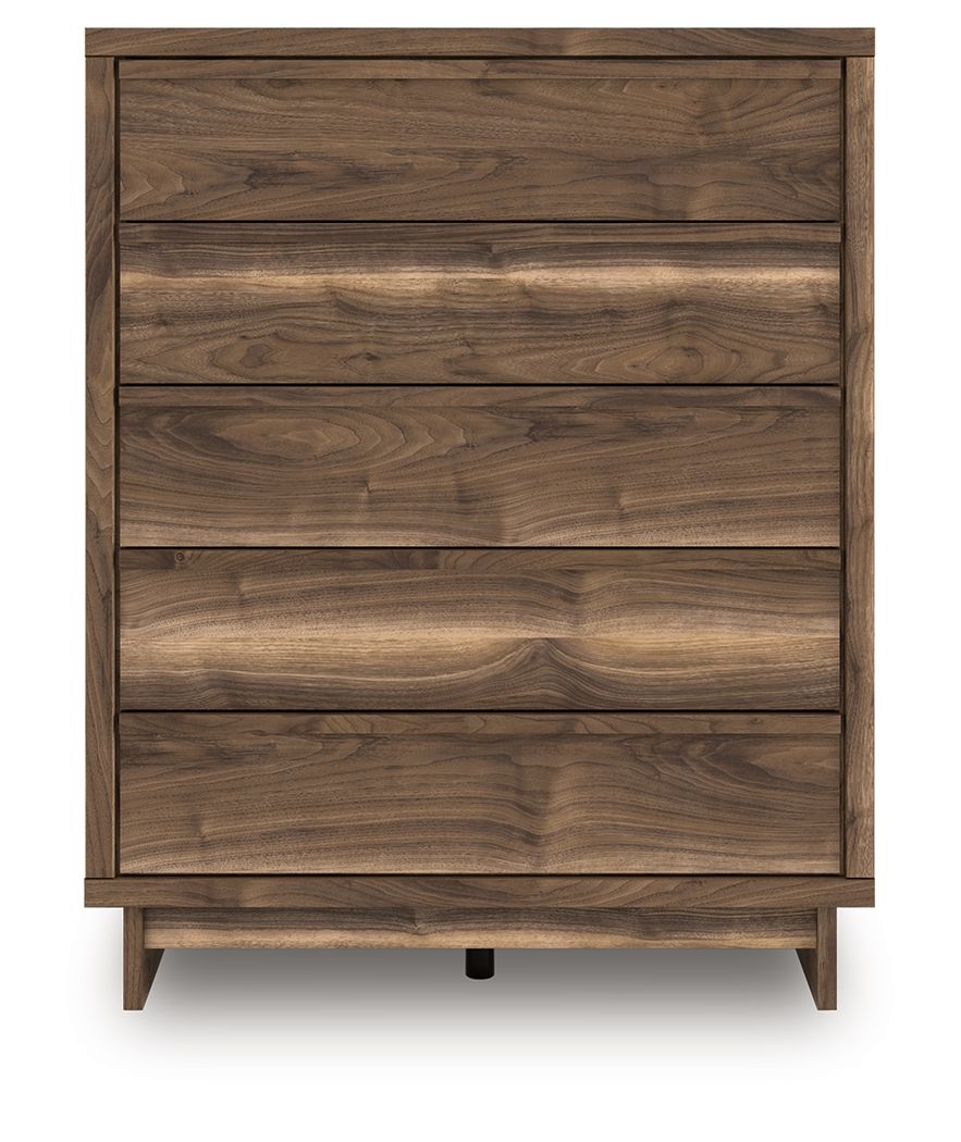 Zadilyn - Five Drawer Wide Chest - Brown
