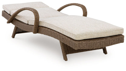 Revare Beach - Chaise Lounge With Cushion - Beige