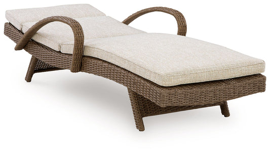 Revare Beach - Chaise Lounge With Cushion - Beige