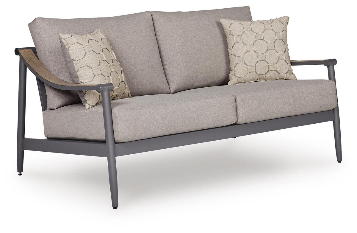 North Island - Loveseat With Cushion - Gray