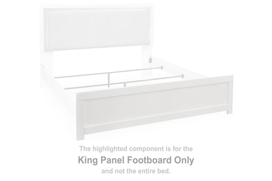 Raechalla - King Panel Footboard - White