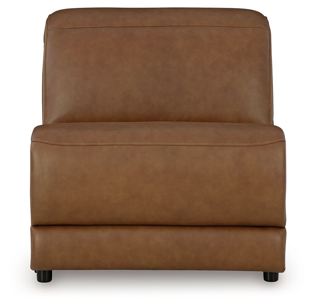 Rally-Up - Armless Chair With Manual Headrest - Caramel