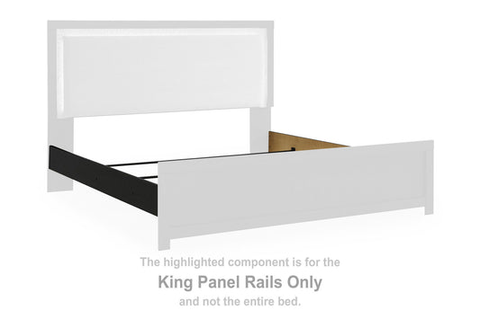Raechalla - King Panel Rails - Black