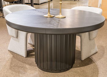 Rylandyn - Round Dining Room Table - Black