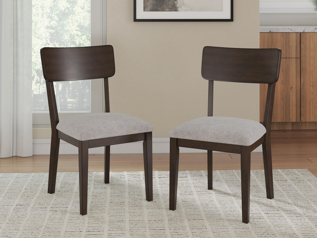 Dantenton - Dining Upholstered Side Chair (Set of 2) - Merlot