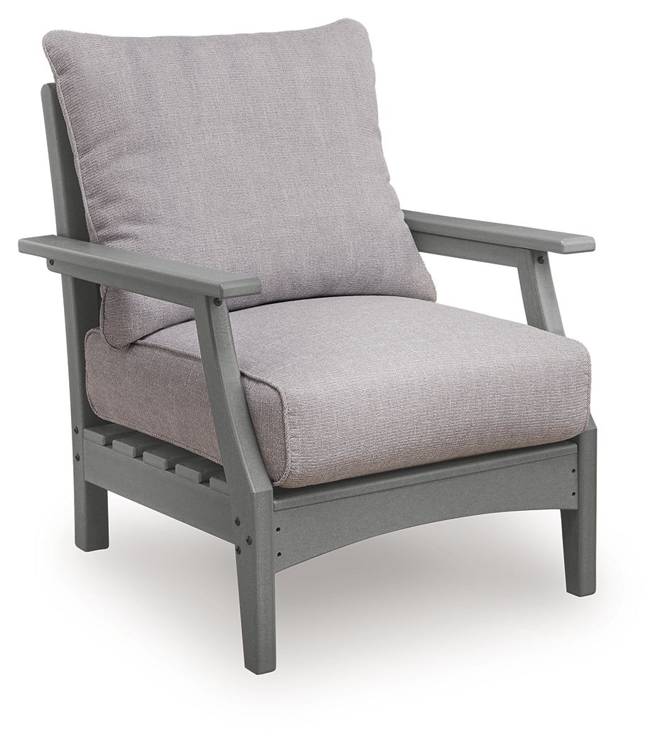 Lone View Bay - Lounge Chair With Cushion (Set of 2) - Gray