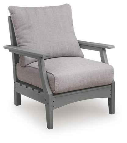 Lone View Bay - Lounge Chair With Cushion (Set of 2) - Gray