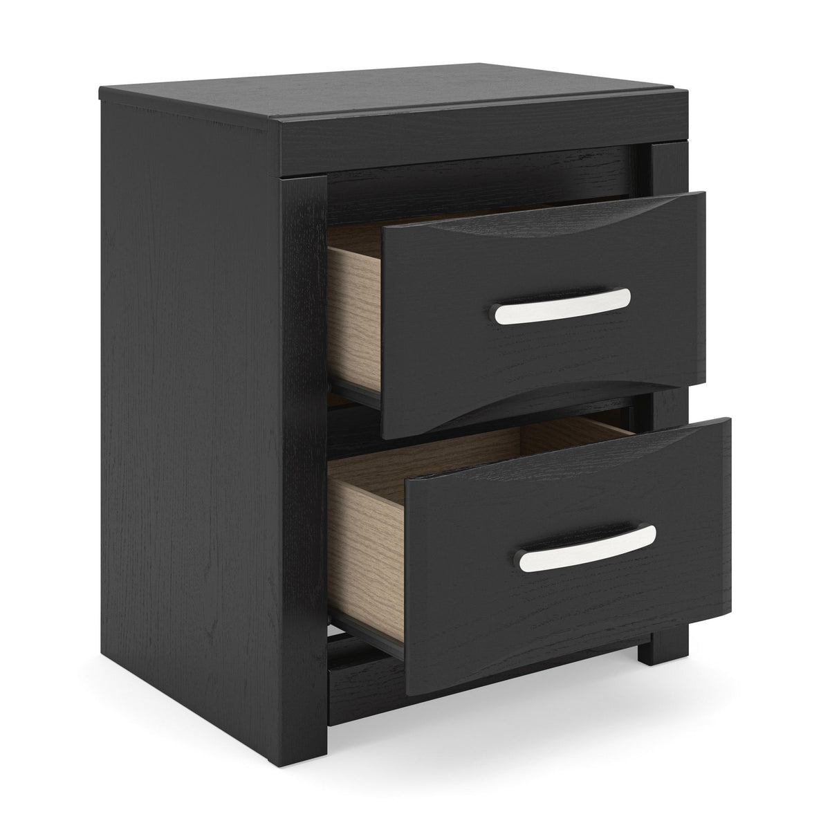 Jeffon - Two Drawer Night Stand - Black