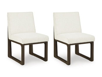 Darimore - Dining Upholstered Side Chair (Set of 2) - Off White / Brown