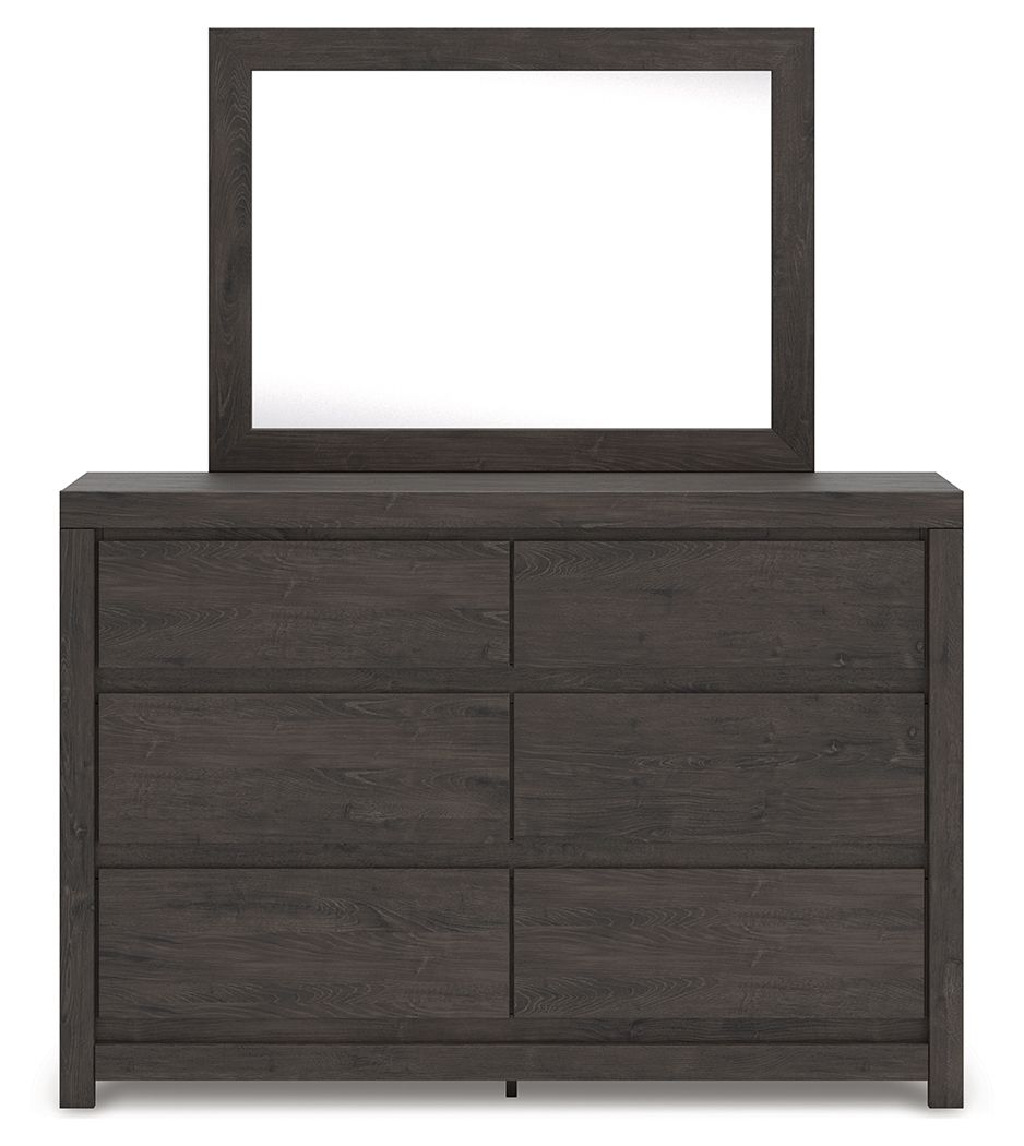 Parlayon - Dresser And Mirror - Charcoal