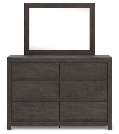 Parlayon - Dresser And Mirror - Charcoal