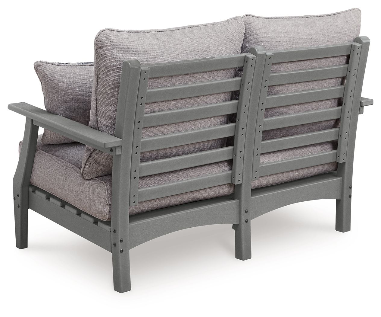 Lone View Bay - Loveseat With Cushion - Gray