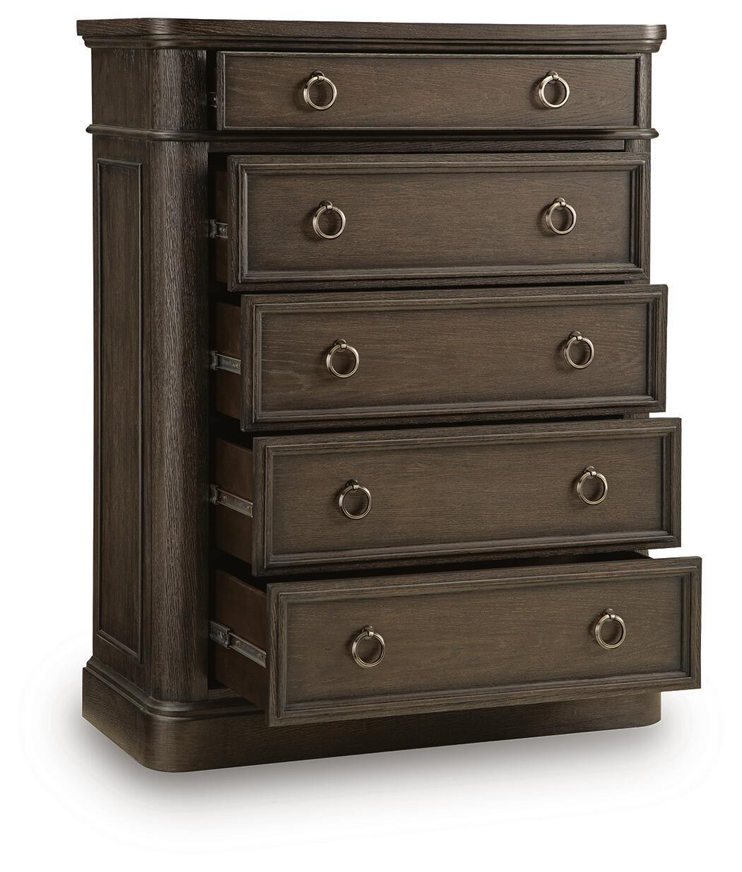 Bannette - Five Drawer Chest - Dark Brown