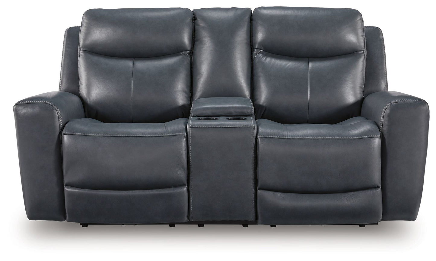 Momentum Moves - Power Reclining Loveseat With Console / Adjustable Headrest