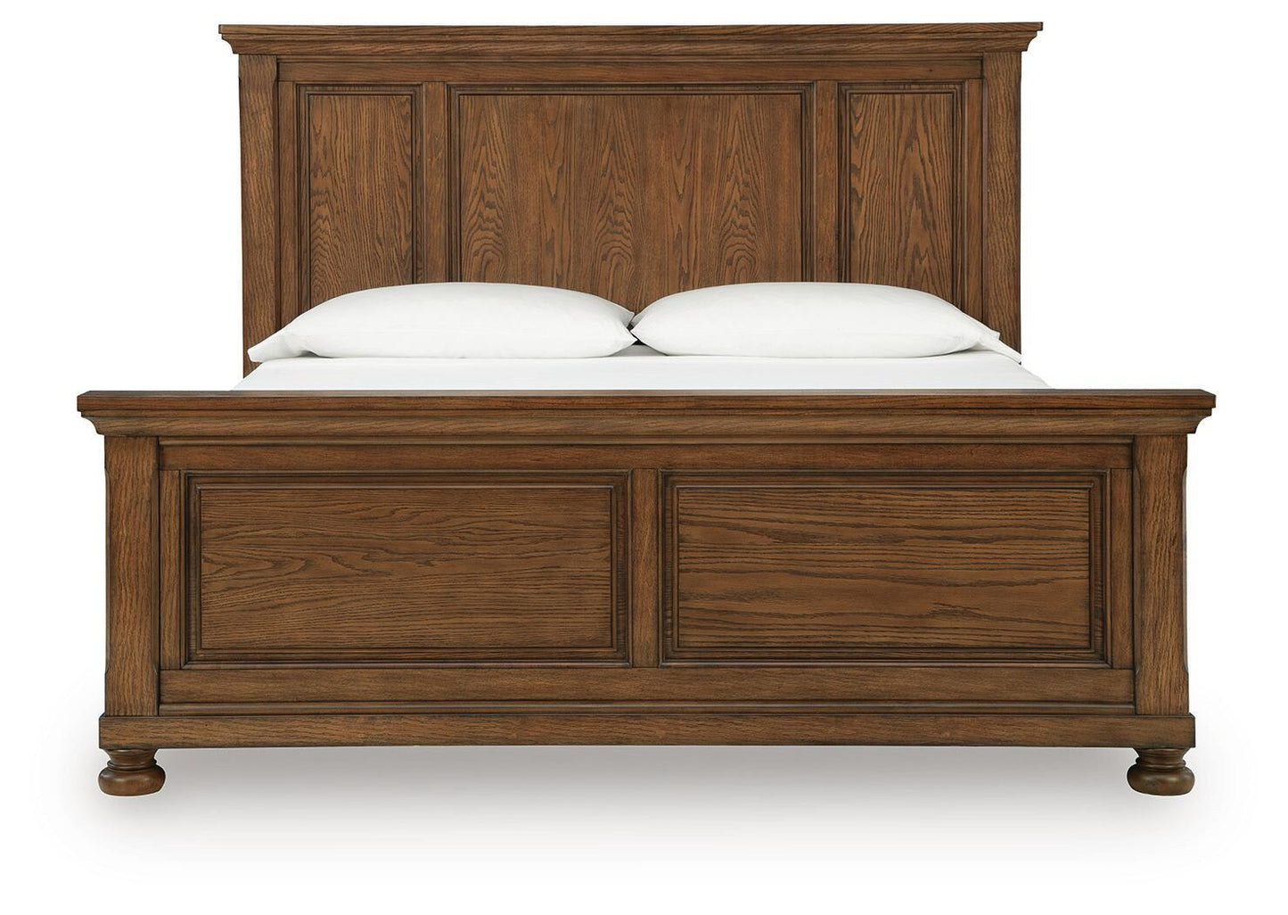 Havenstein - King Panel Bed - Warm Brown