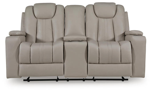 Next Move - Glide Reclining Loveseat With Console - Coin