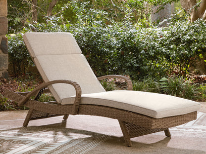 Revare Beach - Chaise Lounge With Cushion - Beige