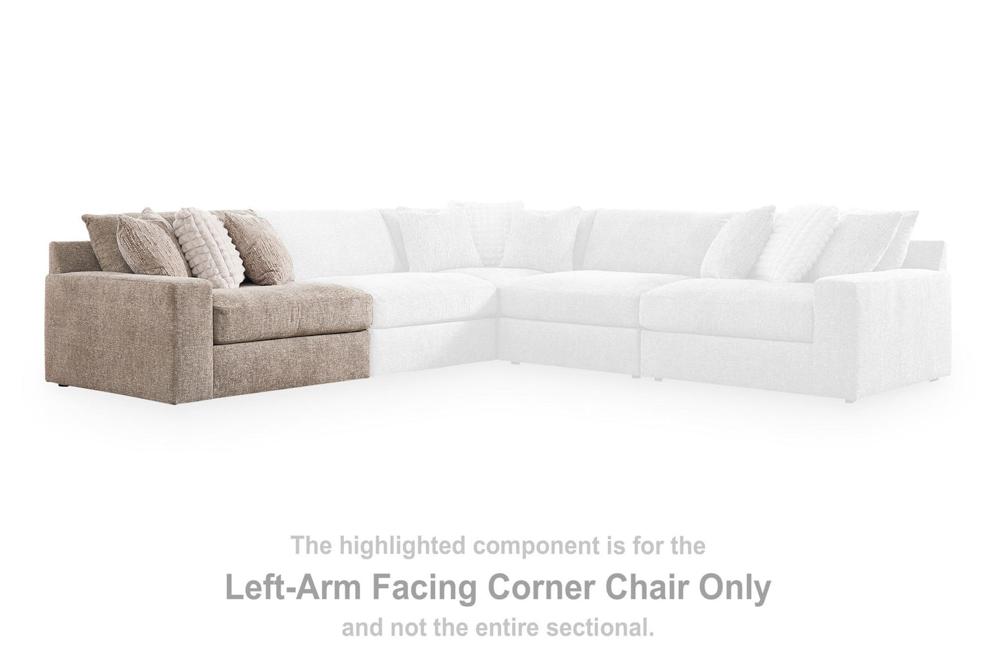 Reston Cove - LAF Corner Chair - Burlap