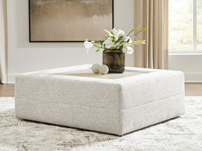 Stonecroft Manor - Oversized Accent Ottoman - Snowstone