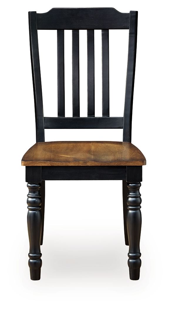 Loganeer - Dining Room Side Chair (Set of 2) - Black / Brown