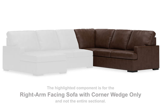 Modern Day - Raf Sofa With Corner Wedge - Coffee