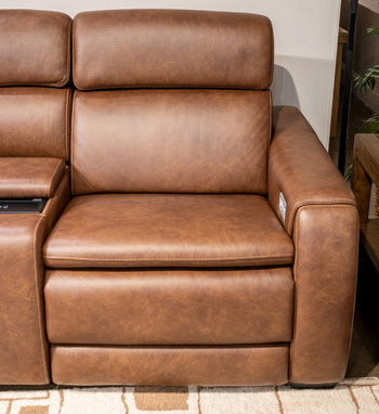 Crowell - RAF Zero Wall Power Recliner - Saddle