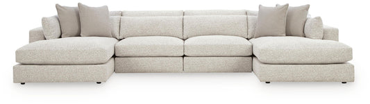 Stonecroft Manor - 4-Piece Double Chaise Sectional - Snowstone
