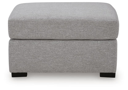 Artisian Loft - Oversized Accent Ottoman - Pewter