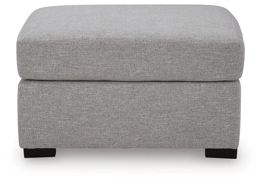 Artisian Loft - Oversized Accent Ottoman - Pewter