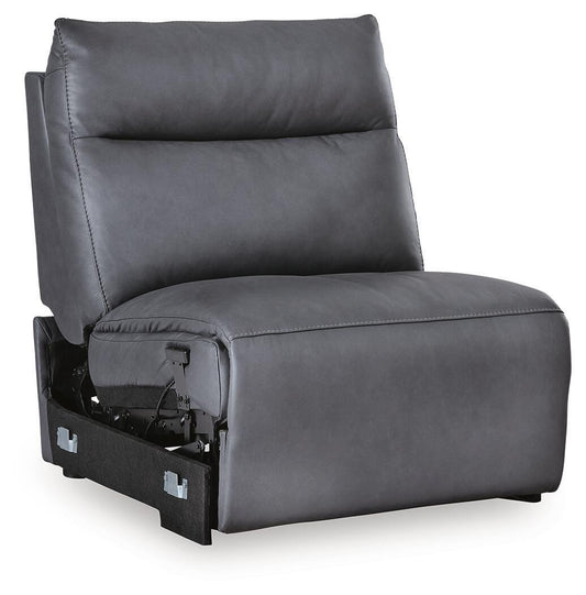 ModZ - Power Armless Recliner With Adjustable Headrest - Blue