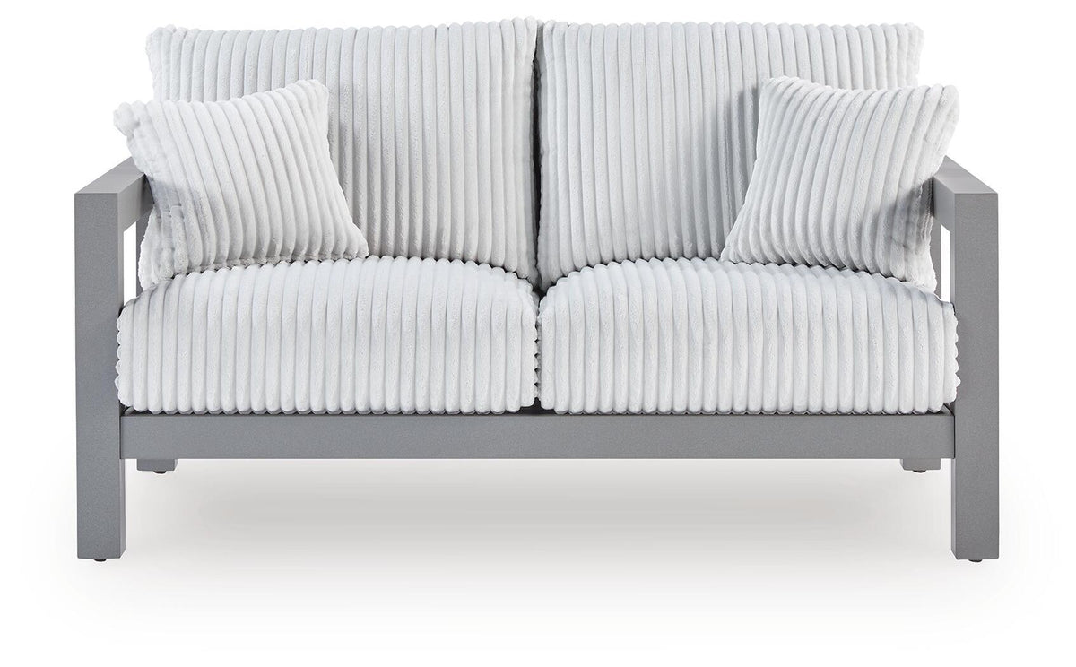 Moonlight View - Loveseat With Cushion - Gray