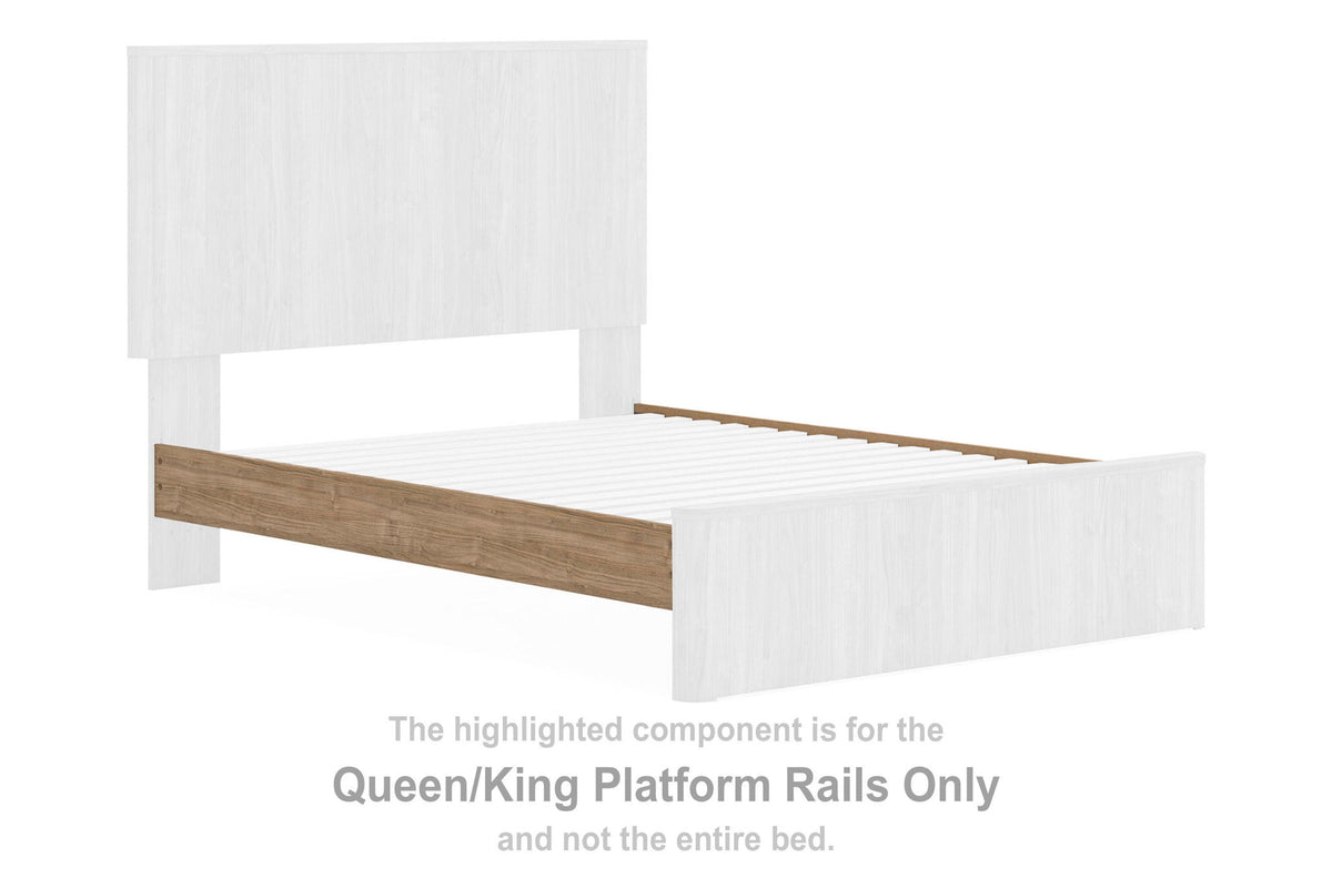 Dovander - Queen/King Platform Rails - Warm Natural Brown