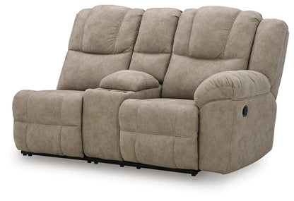 Ravenswaye - RAF Reclining Loveseat With Console - Birch