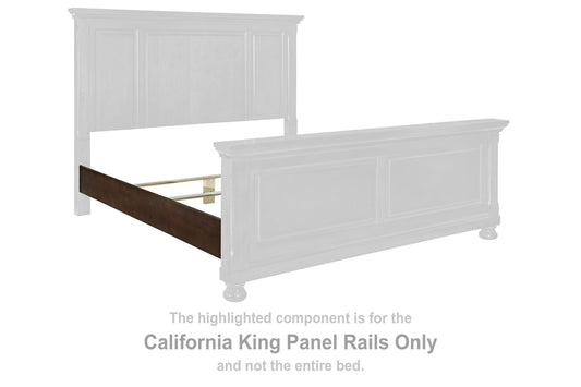 Porter - California King Panel Rails - Rustic Brown